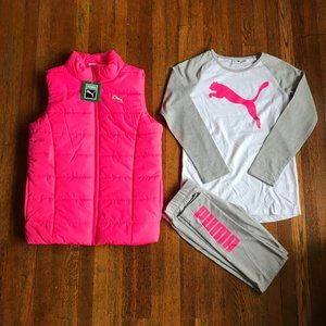 NWT Puma Girl’s 3 Pieces Vest Set